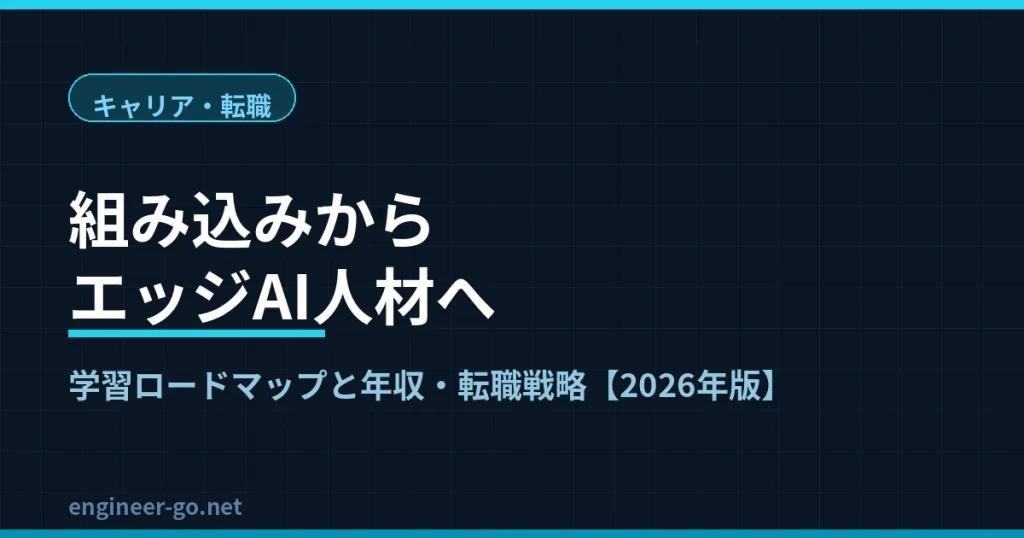 組み込みからエッジAI人材へのキャリアアップを解説する記事のアイキャッチ