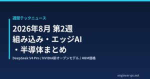 2026年8月第2週の組み込み・エッジAI・半導体ニュースまとめのアイキャッチ